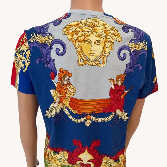 Multicolor Medusa Renaissance Print T-shirt In Blue - Picture 4 of 6